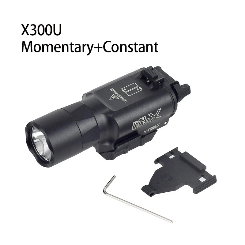 US Warehouse Airsoft SureFire X300/M300/M600 Series Pistol Gun Flashlight 20mm Rail Hunting Ar 15 Accessories Tactical Gear