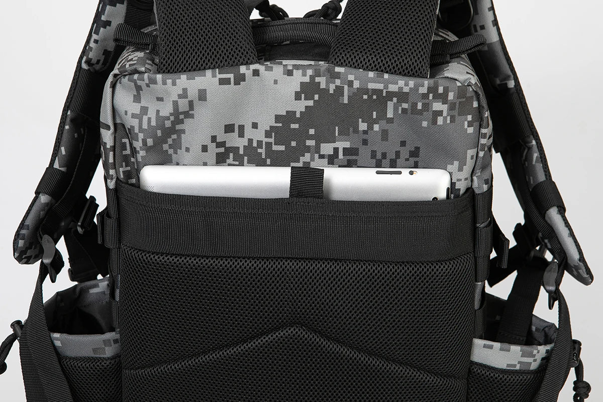 45L Tactical Backpack Hunting Rucksack with Dual Cup Holders  Outdoor camping equipment back pack Hiking Survival Rucksack