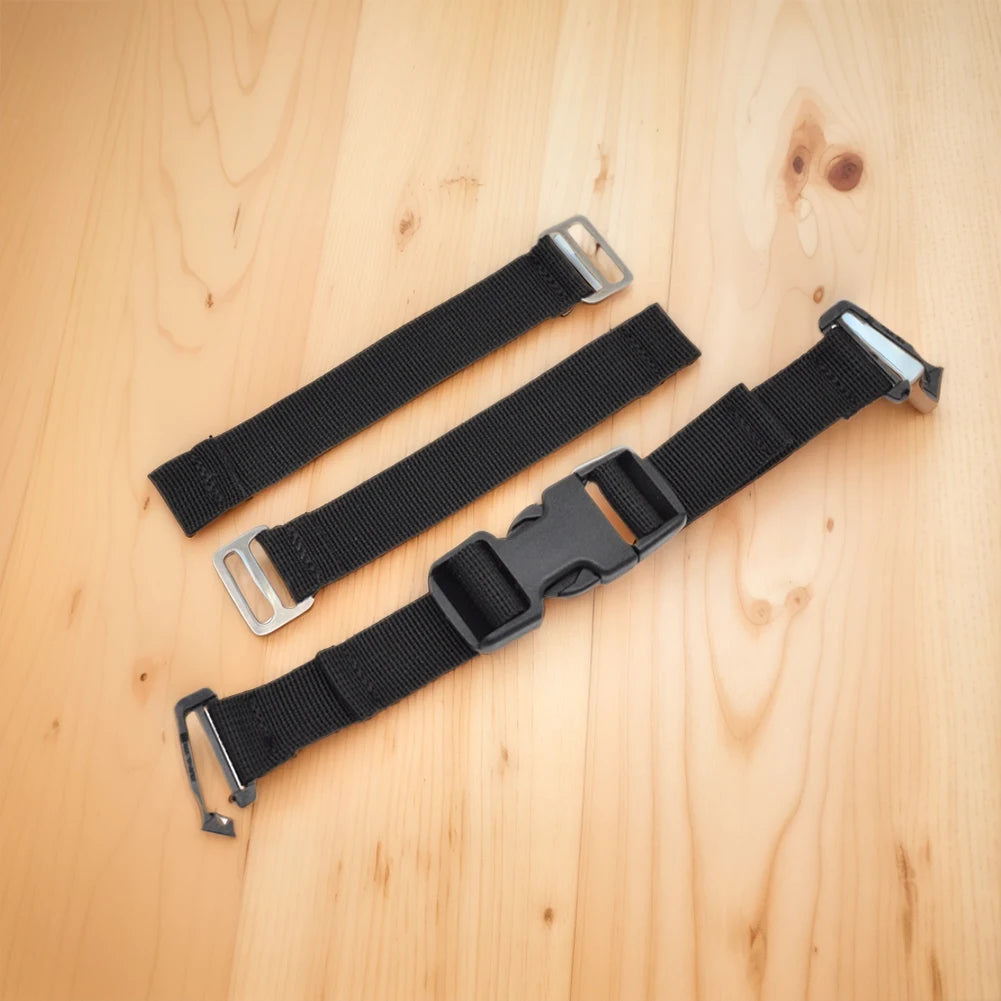 Backmount Fixed Strap Diving Backplate Strap Quick Release Scuba Diving Webbing Wear Resistant BCD Tank Strap for Scuba Diving