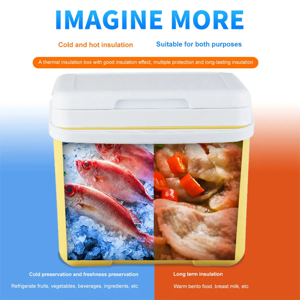 15/6L Cooler Box Portable Camping Refrigerator Incubator Large Capacity Car Ice Bucket Heat Preservation Camping BBQ Equipment