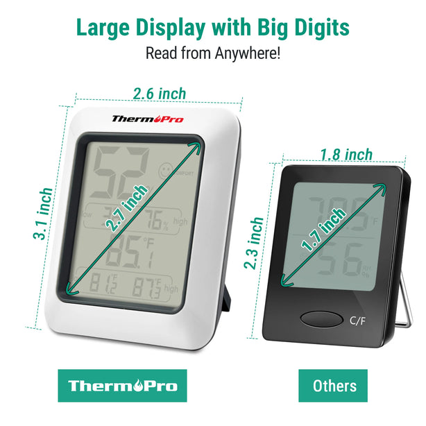 Thermopro TP50 Digital Thermometer Hygrometer Indoor Electronic Environmental Room Thermometer Weather Station For Home