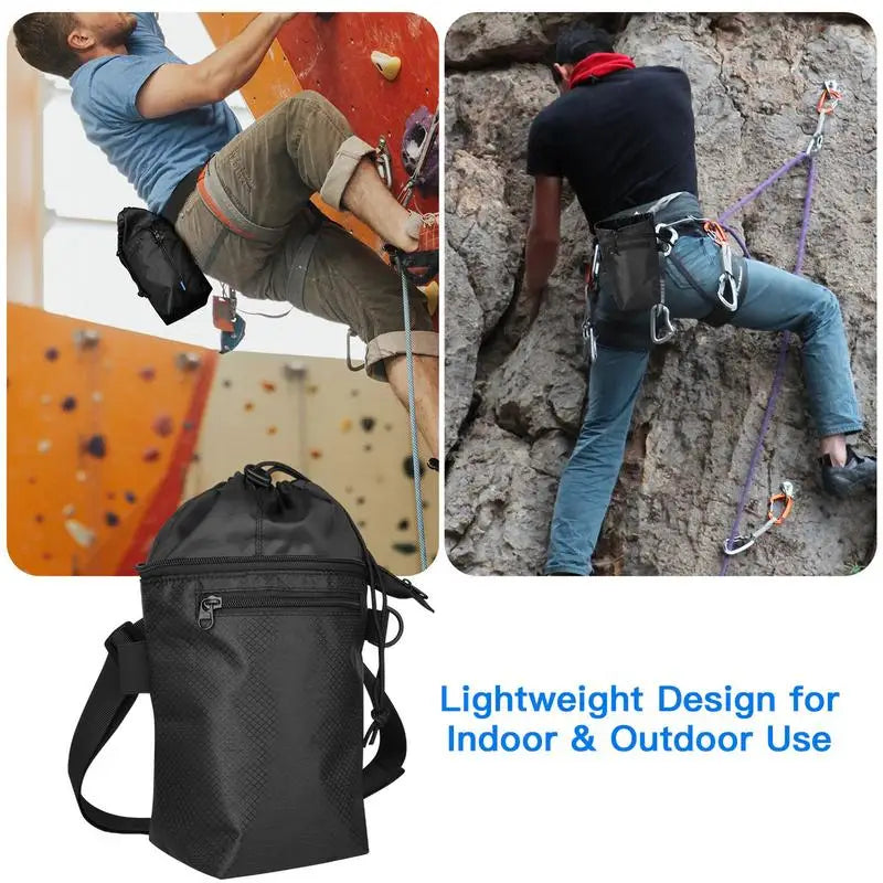 Magnesia Sack Rock Climbing Chalk Bag Waterproof Pocket for Weight Lifting Outdoor Bouldering Magnesia Pouch Climbing Equipment