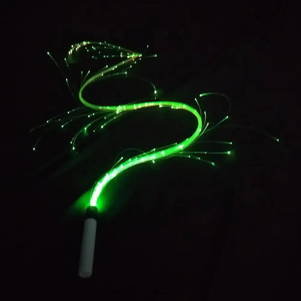 LED Whips LED Light Up Swivel Dancing Fiber Optic Whips Reusable Battery Powered Fiber Optic Whip Glowing Whips With 4 Variable