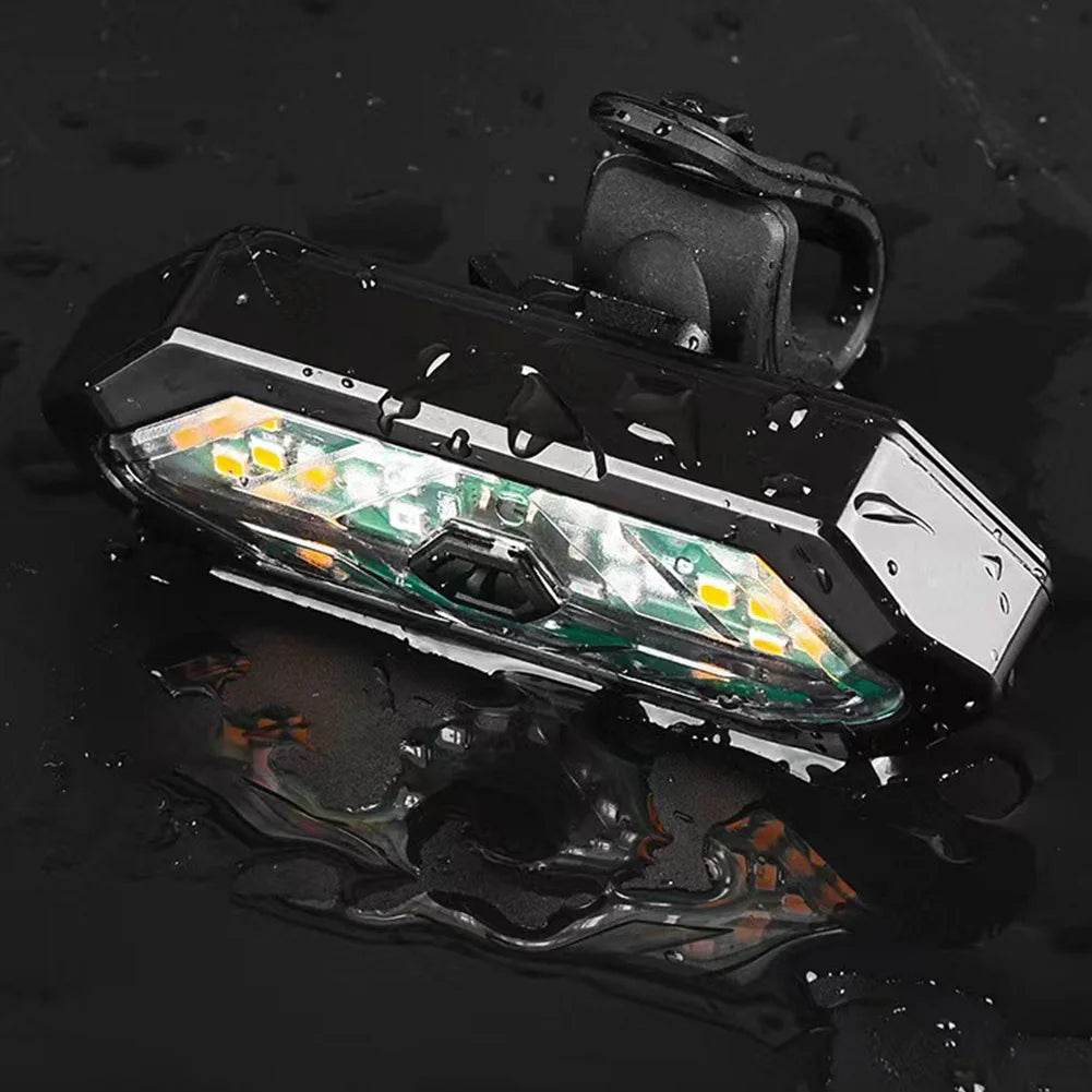 Bike Turn Signal Lights IPX4 Waterproof Rear Warning LED Lights Remote Bicycle Rear Light Bike Wireless Remote Control Taillight