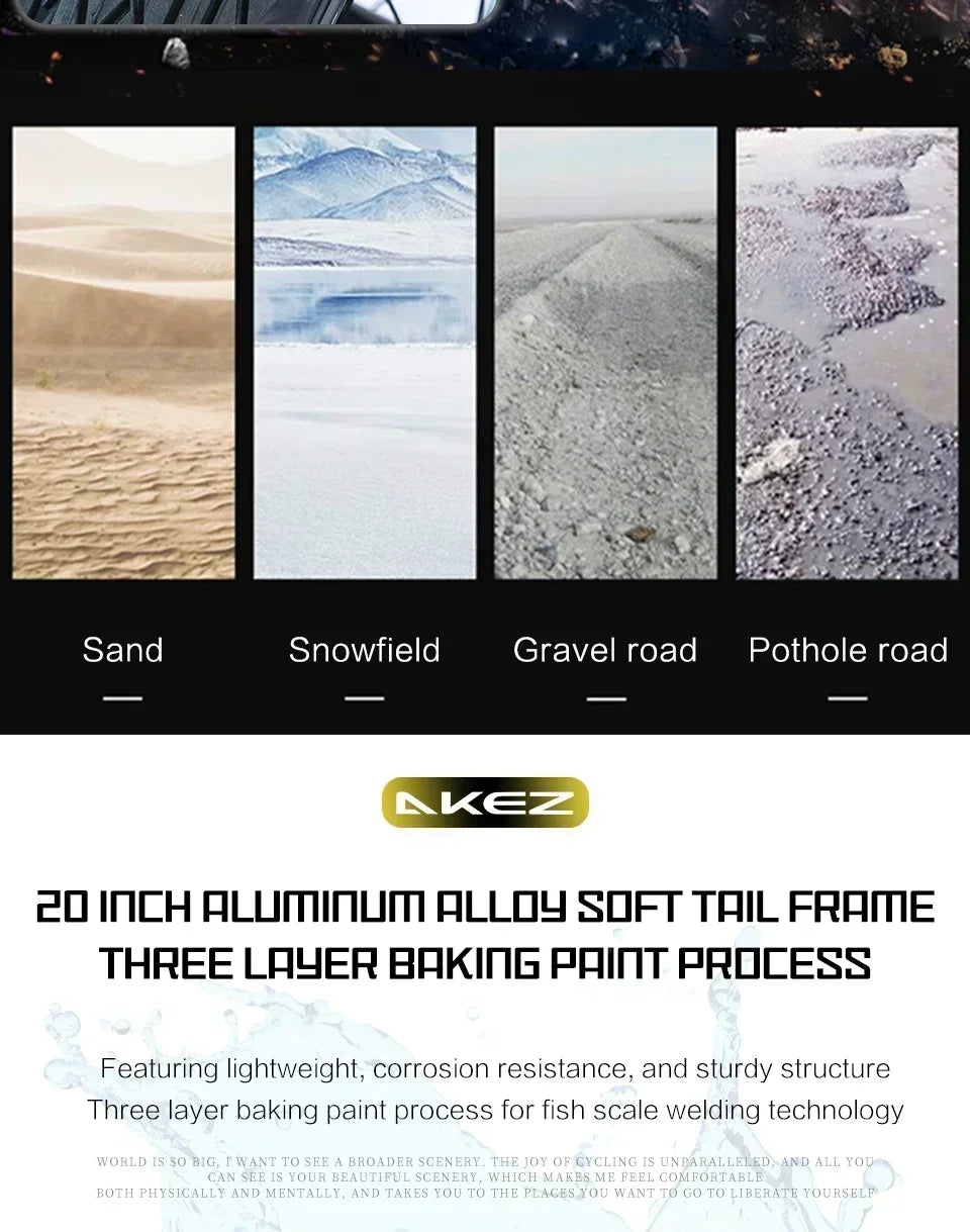 Ebike 2025AKEZ 1500W 48V 18AH Electric Bicycle Full Suspension Removable Battery Fat Tire Hydraulic Brake Adult Electric Bicycle