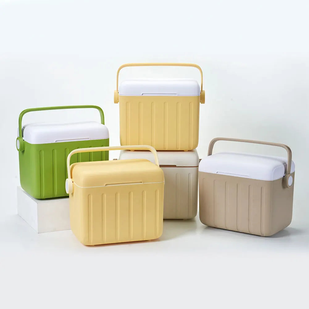 5/6L Portable Outdoor Incubator Large Capacity Food Storage Box Cooler Ice Bottle Cooler Mini Fridge Camping Refrigerator