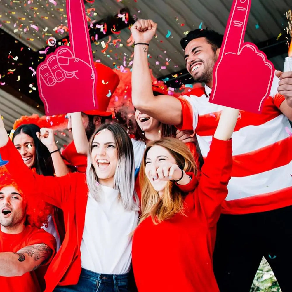 Foam Finger Universal Large Foam Hand Sports Cheerleading Props Sports Favors Cheering Palm Party Props Finger for Sports Events