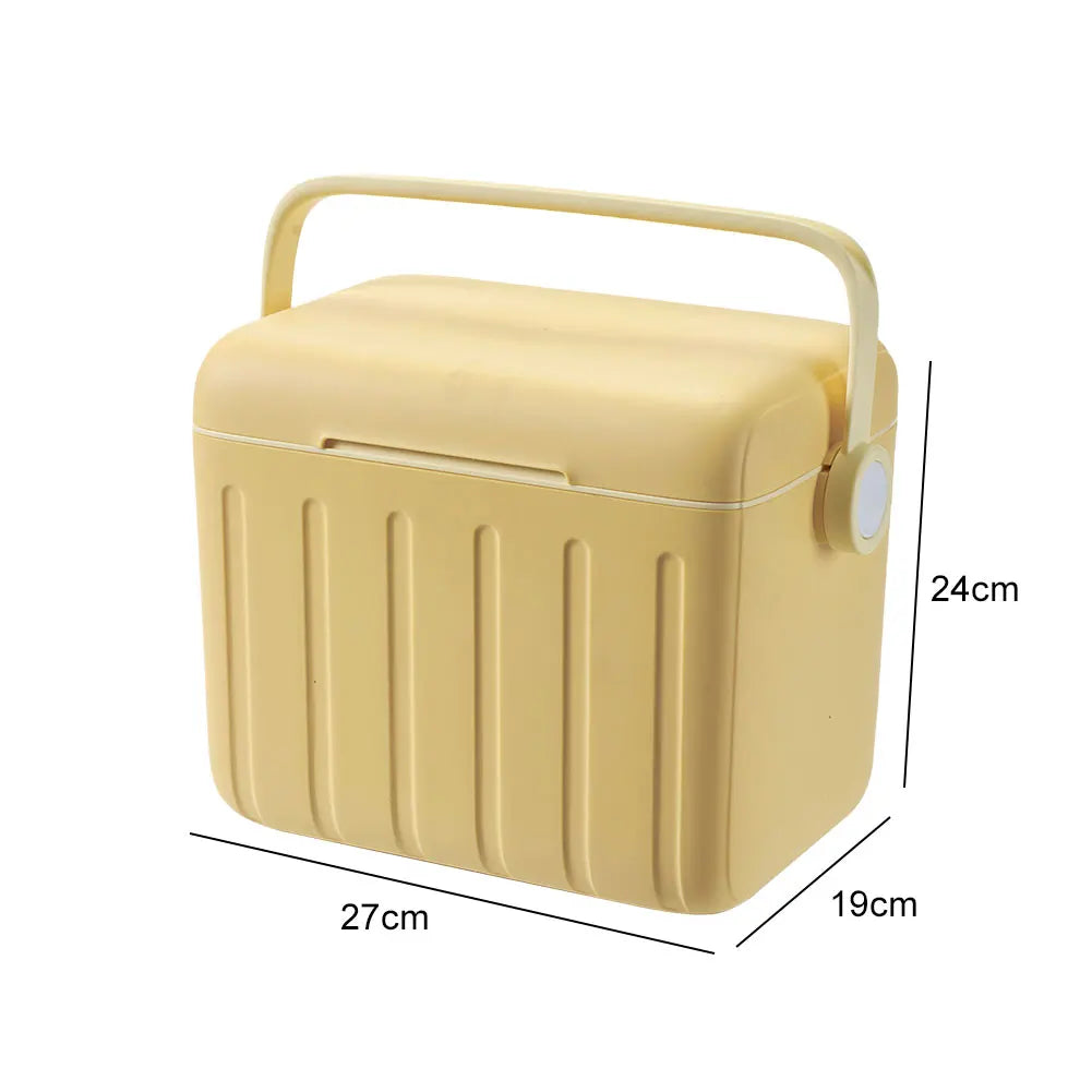 5/6L Portable Outdoor Incubator Large Capacity Food Storage Box Cooler Ice Bottle Cooler Mini Fridge Camping Refrigerator