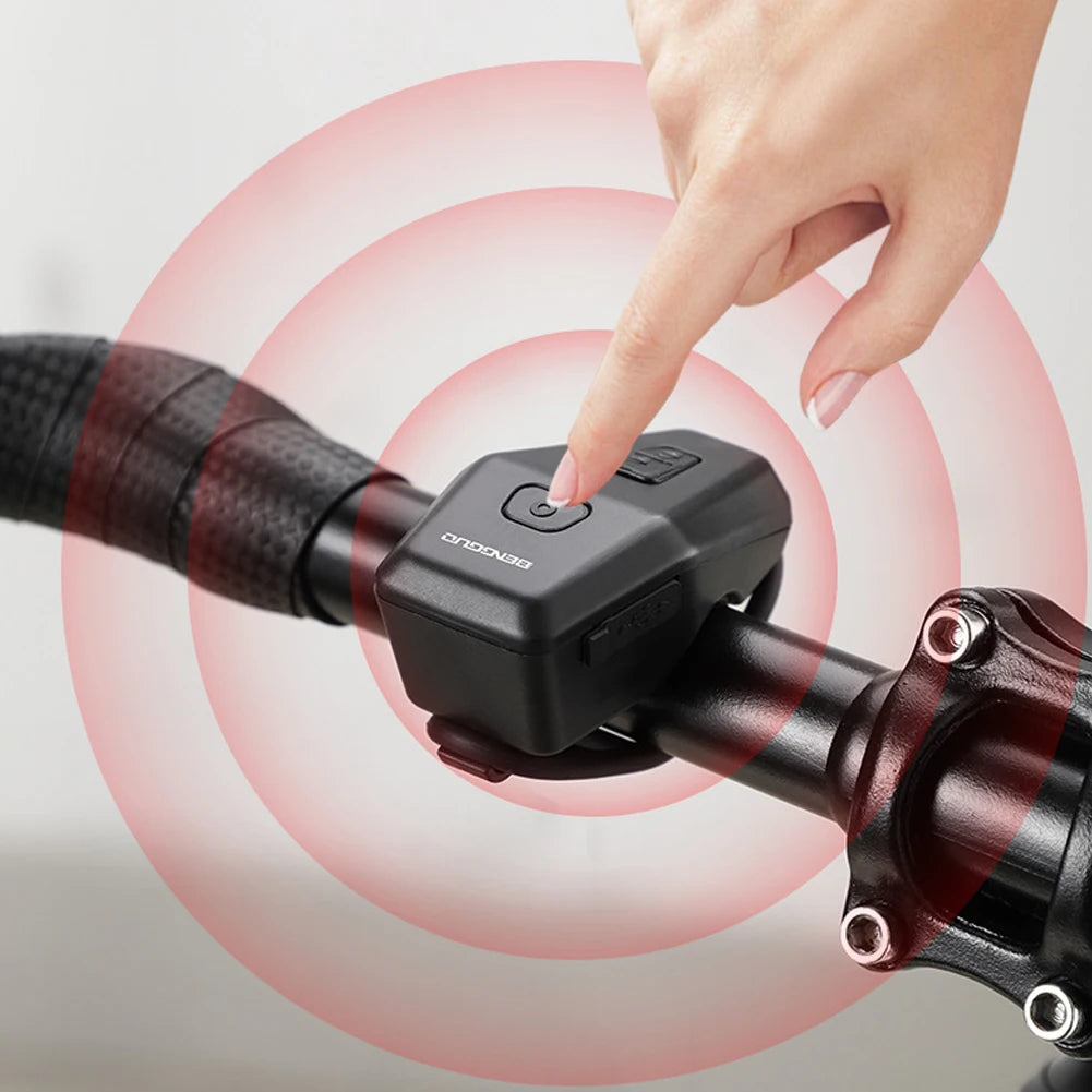 Electric Bike Bell with Anti-Theft Alarm Motorcycle Electric Horn Waterproof Electronic Bicycle Horn Bike Accessories