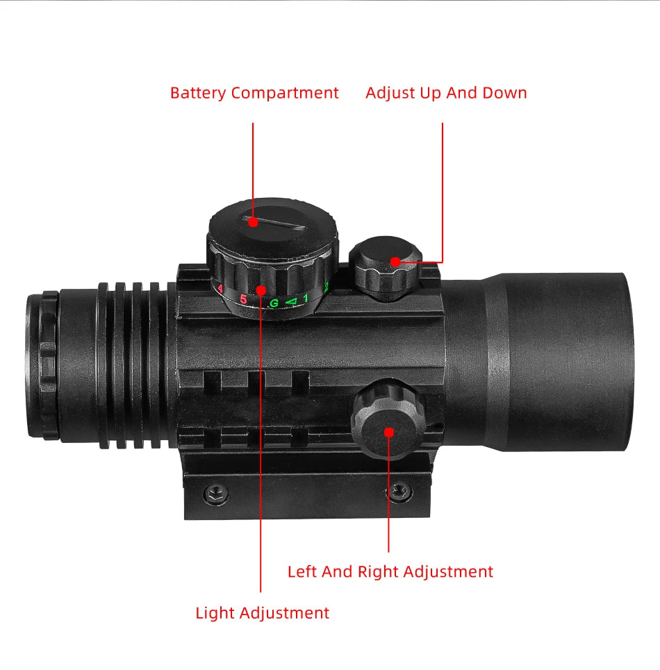 DIANA 4X33 Green Red Dot Sight Scope Tactical Optics Riflescope Fit 11mm 20mm Rail Rifle Scopes for Hunting