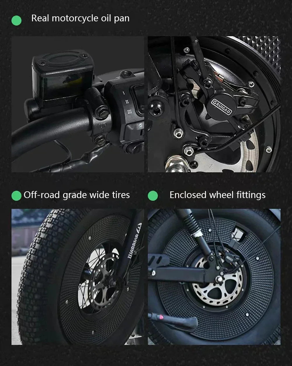 Ebik Black Warrior 3000W Motorbikes 60V 45AH Ebike Adult Road Electric Bicycle 20 inch Off-road Fat Tyre Electric Bike 2000w