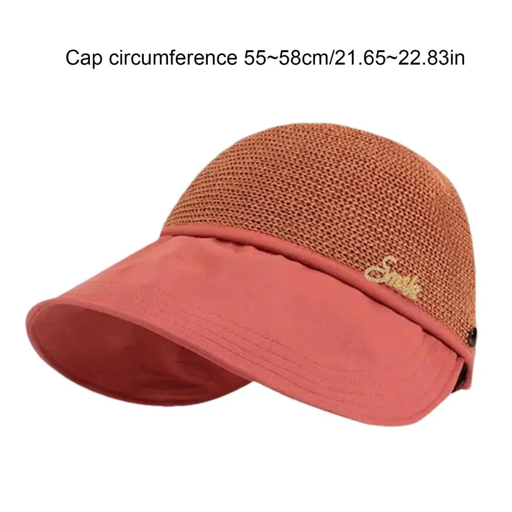 Sun Visor Hats For Women Sun Straw Hat With UV Protection Wide Brim Enlarged Rounded Edge For Women Girlfriend