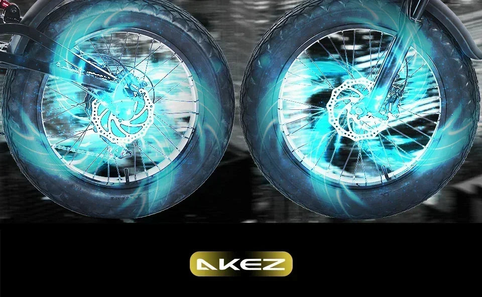 Ebike AKEZ 1500W 48V 18AH Electric Bicycle Full Suspension Removable Battery Fat Tire Hydraulic Brake Adult Electric Bicycle.