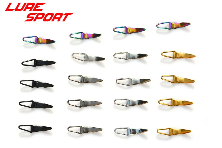 LURESPORT 12pcs 20pcs Stainless Steel Hook Keeper for Lure Collapsible Rod Building Component Repair Fishing rod DIY Accessory