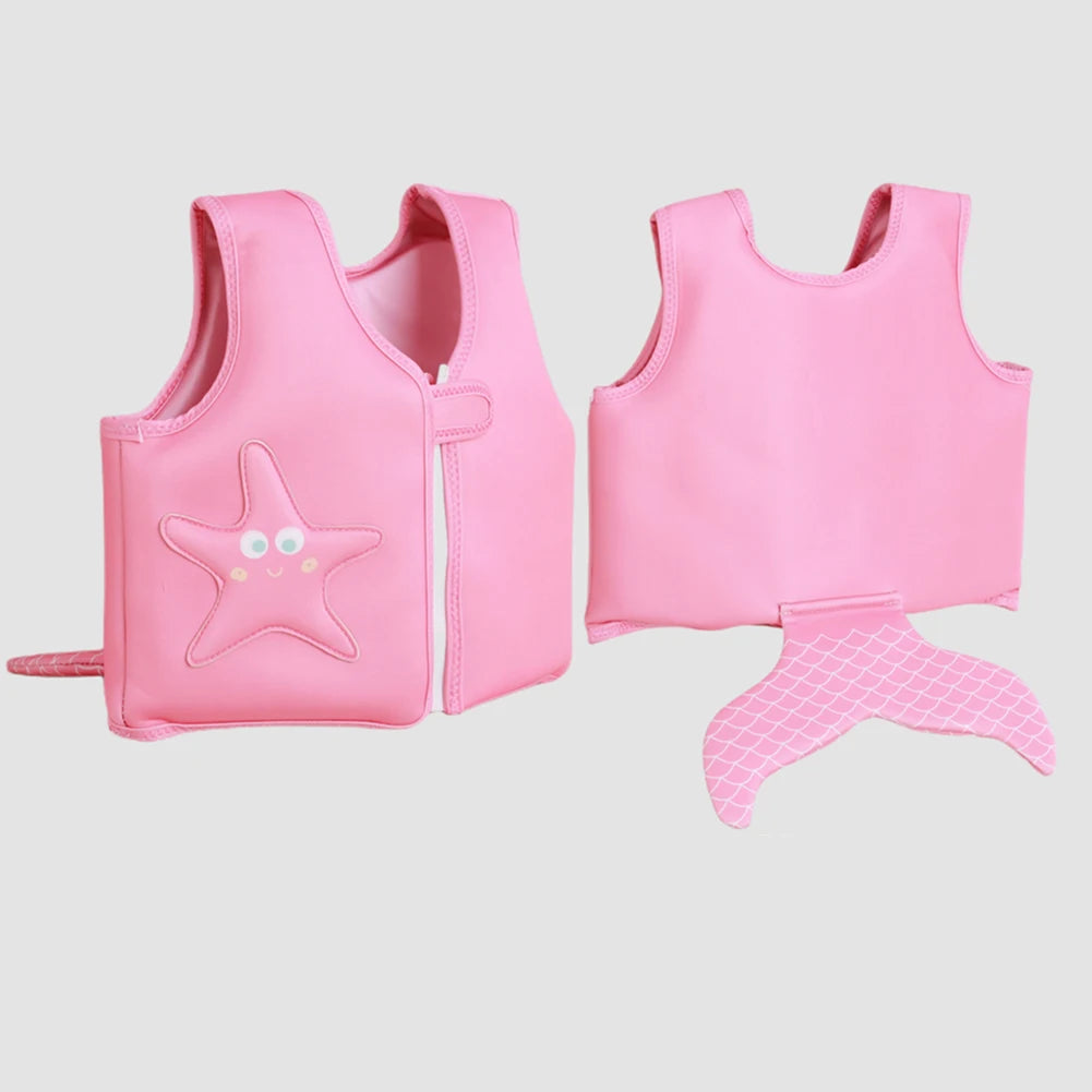 Cartoon Animal Kids Buoyancy Floating Vest Cute Three-dimensional Design Baby Swimwear Swim Gear Swimming Pool Accessories