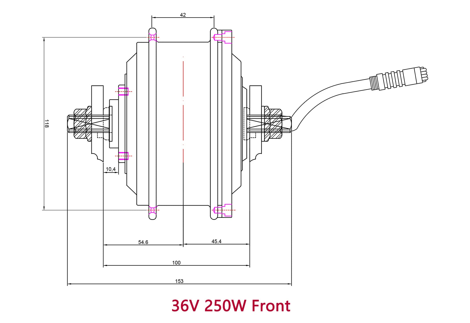 Electrical Bike Gear Hub Motor 36V 250W 48V 750W 9pin Front Rear Cassette Freewheel Wheel Drive Motor E-bike Brushless Motor