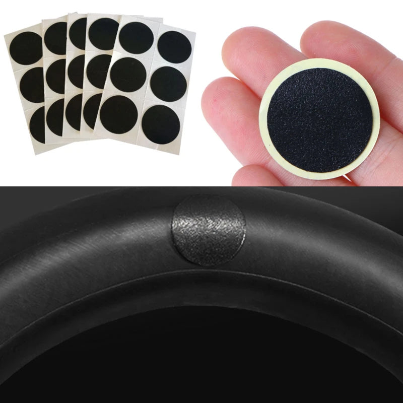 Bicycle Glue-free Tire Patches Bike Tyre Patch Tool Protection Adhesive Quick Drying Glueless Tire Inner Tube Pad Bike Accessory