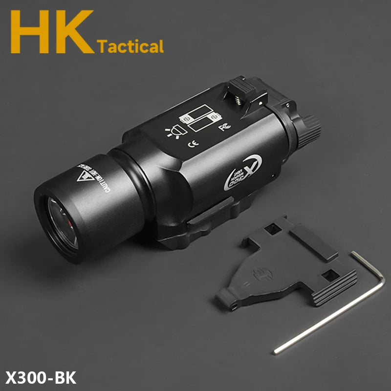 SF M300C M600C M600 Airsoft Flashlight Tactical Torch Rifle Hunting Weapon Scout Light PEQ15 Red Dot Indicator Fit 20mm Rail
