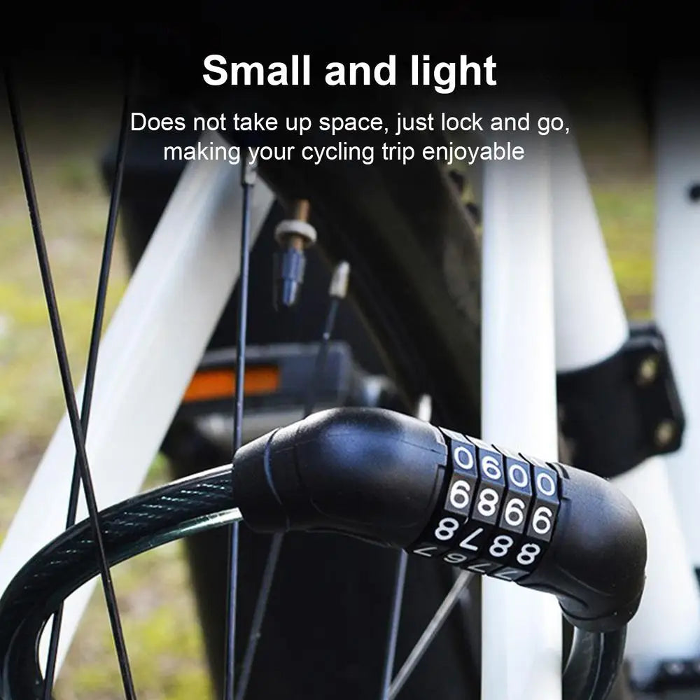 Anti-Theft Bicycle Combination Lock Combination Bikes Lock 4 Digit Heavy Duty Keyless Bicycles Lock For Electric Scooter Bikes
