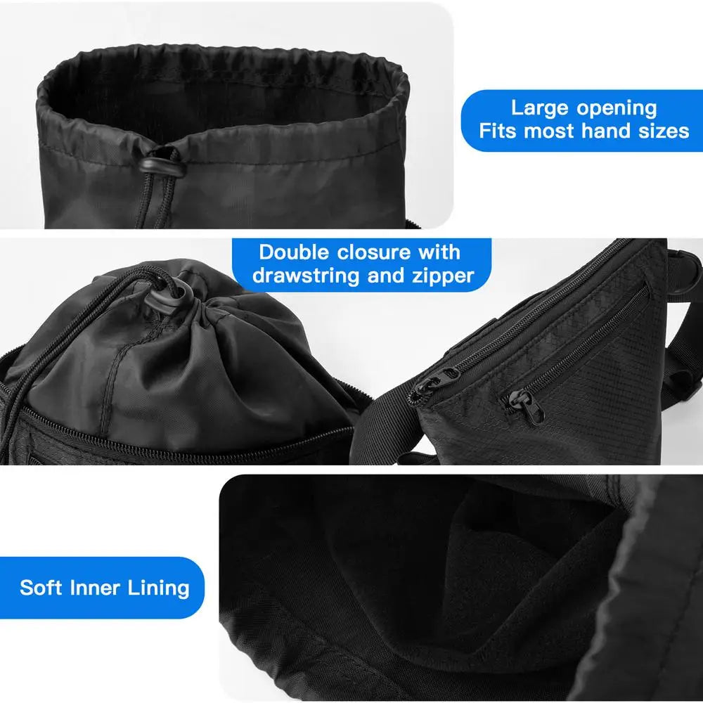 Magnesia Sack Rock Climbing Chalk Bag Waterproof Pocket for Weight Lifting Outdoor Bouldering Magnesia Pouch Climbing Equipment