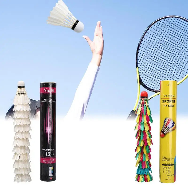 Professional Natural Duck Feather Badminton Shuttlecocks High Speed Training Badminton Ball Lightweight Shuttlecock For Training
