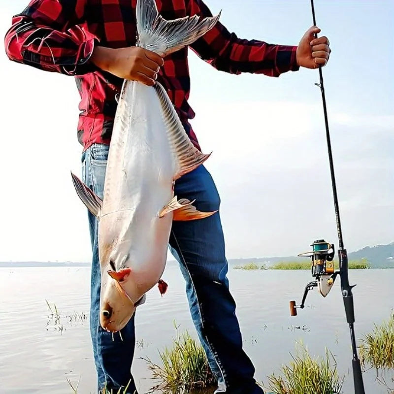 180cm/70.86inch Black And Gold Lure Rod - Multi-layer Carbon Wrapped, Foldable, Medium-fast Adjustment