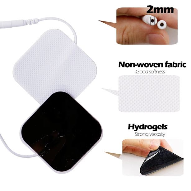 5x5cm Self Adhesives Electrostimulation Patches Tens Electrode Pads for EMS Muscle Stimulator Electric Massage Pulse Device