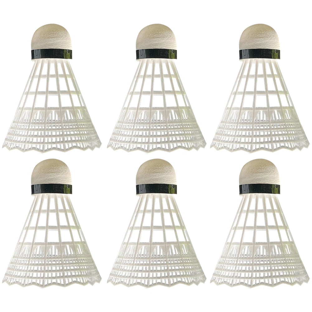 3/6 Pcs High Speed Badminton Birdies Great Stability Badminton Ball Outdoor & Indoor Use Nylon Badminton for Beginner Practice