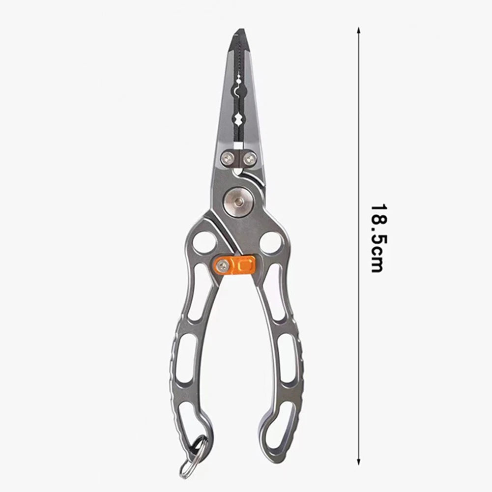 Titanium Alloy Fish Nose Pliers Convenient Lure Tongs Fish Clip Multifunctional Portable  Lightweight Outdoor Accessories