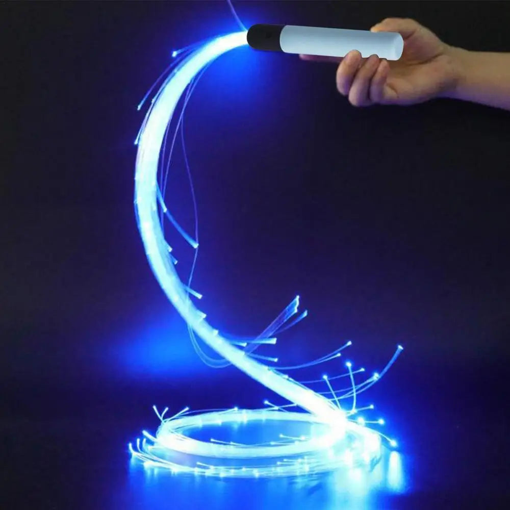 LED Whips LED Light Up Swivel Dancing Fiber Optic Whips Reusable Battery Powered Fiber Optic Whip Glowing Whips With 4 Variable