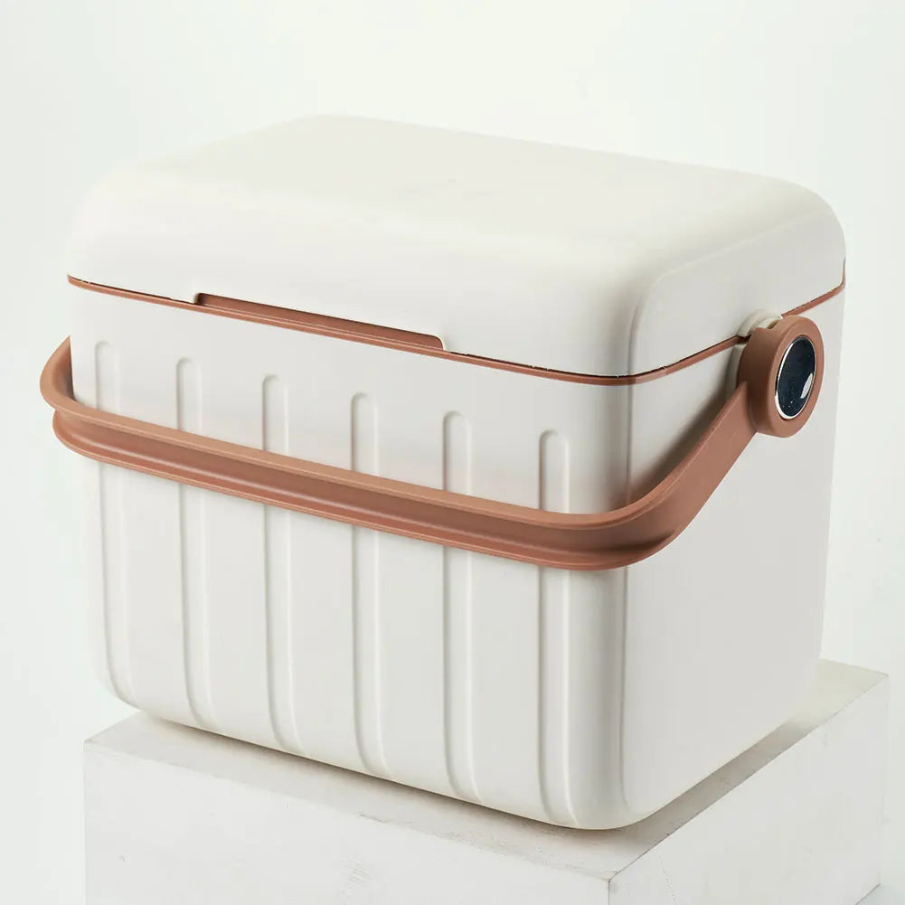 5/6L Portable Outdoor Incubator Large Capacity Food Storage Box Cooler Ice Bottle Cooler Mini Fridge Camping Refrigerator