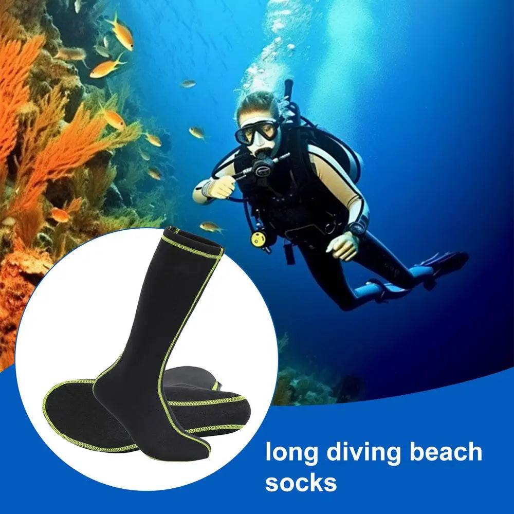 Wetsuit Socks Non-Slip Insulated Neoprene Elastic Diving And Surfing Socks For Cold Water Durable Knee Length neoprene socks