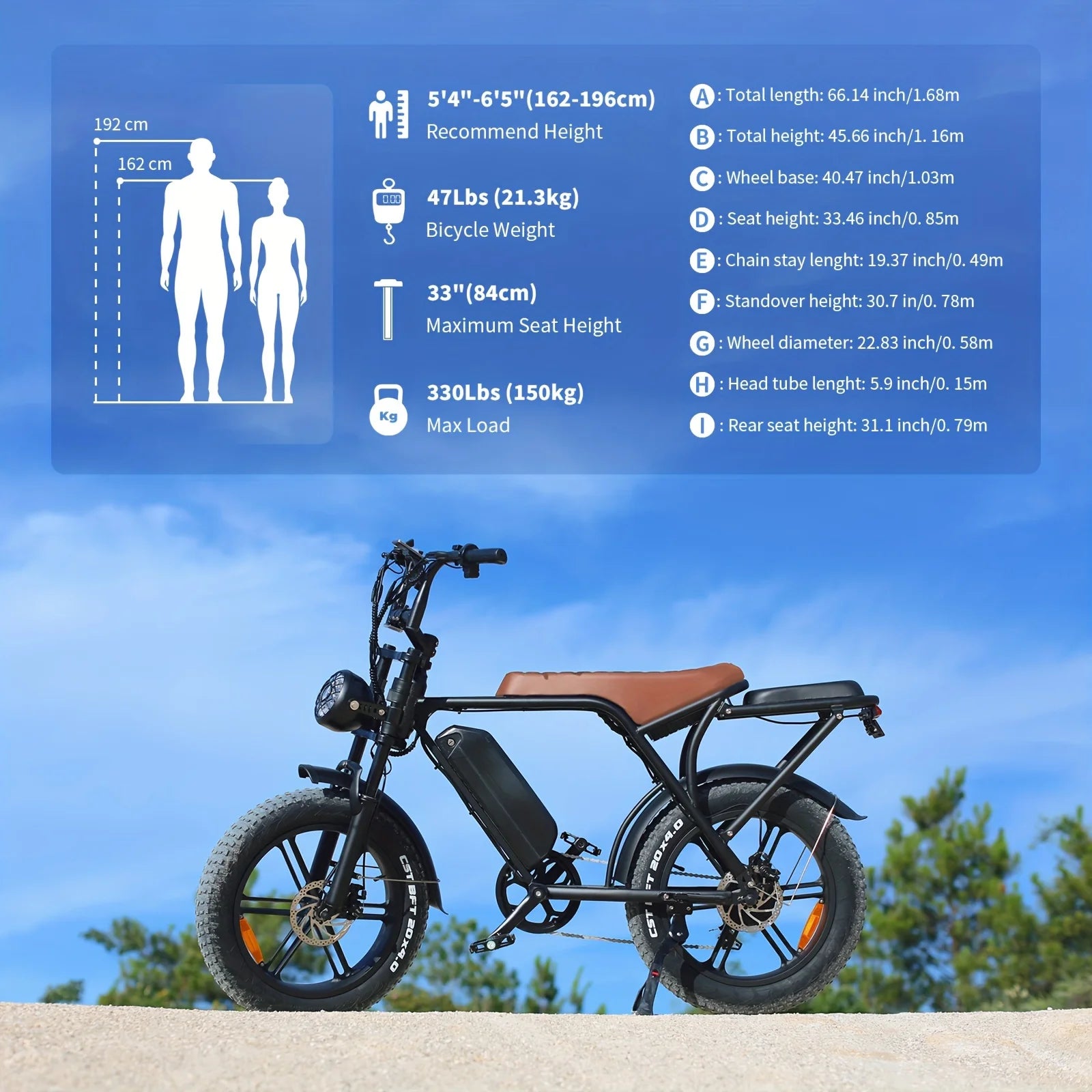 HX V8 1000W Adults Electric Bike Bicycle 48V 20AH 20 Inch Fat Tire electric bikes ebike Mountain Oil Brake 1000W Ebikes