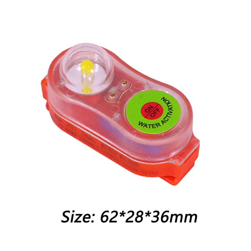 2-10Pcs LED Life Jacket Light Energy-Efficient Waterproof Emergency Signal Light Easy Operation Lightweight Outdoor Accessories