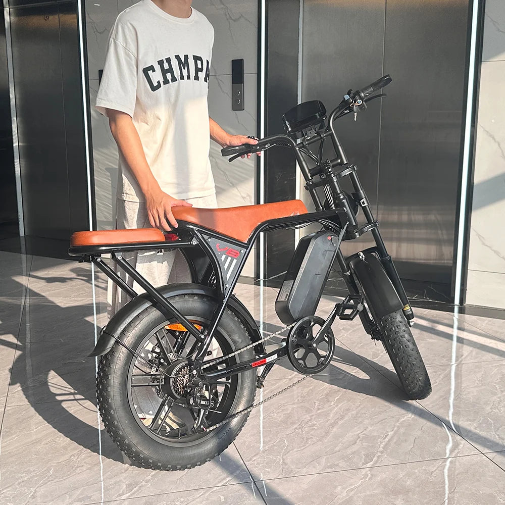 HX V8 1000W Adults Electric Bike Bicycle 48V 20AH 20 Inch Fat Tire electric bikes ebike Mountain Oil Brake 1000W Ebikes