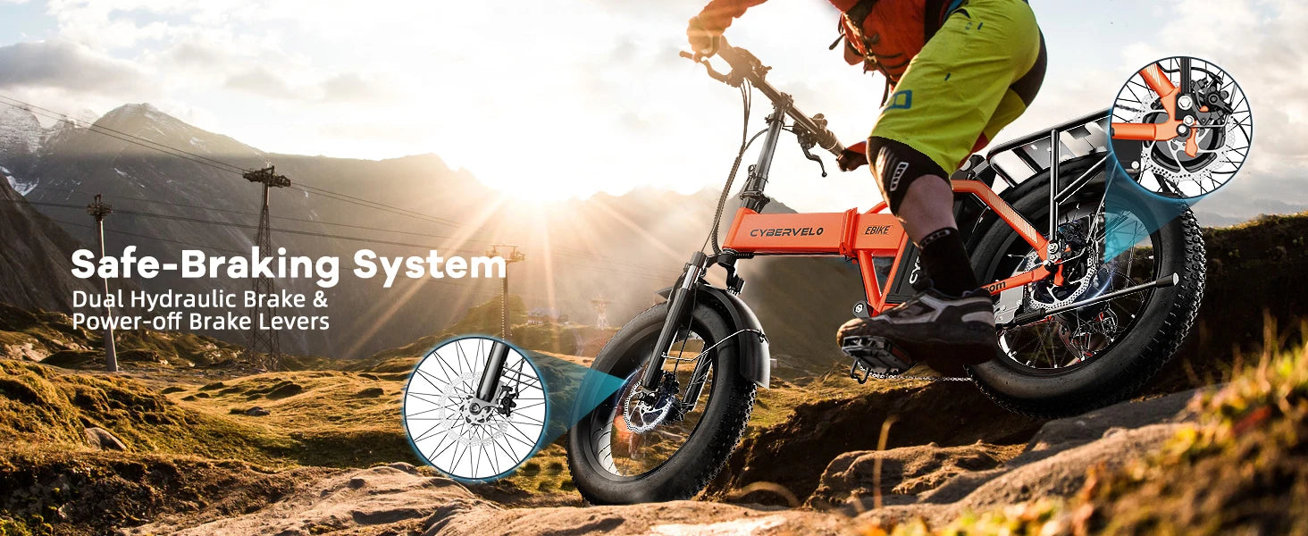 1000W Folding Electric Bike, 48V 20AH Large Removable Battery E Bike, 30+MPH, 80 Miles Max Range, 20