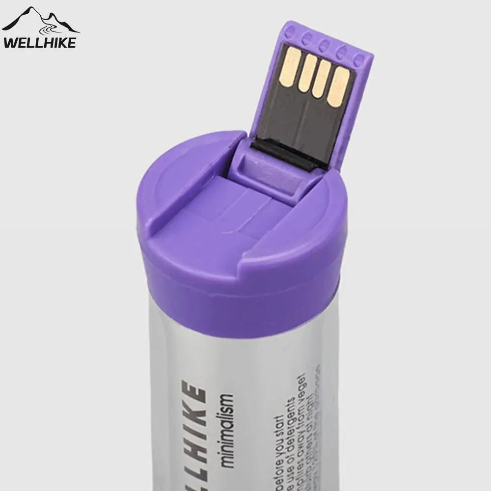 WELLHIKE LED Portable Tent Lamp with Magnetic Base Handheld Emergency Light USB Charging Flashlight for Outdoor Camp Hike Gadget