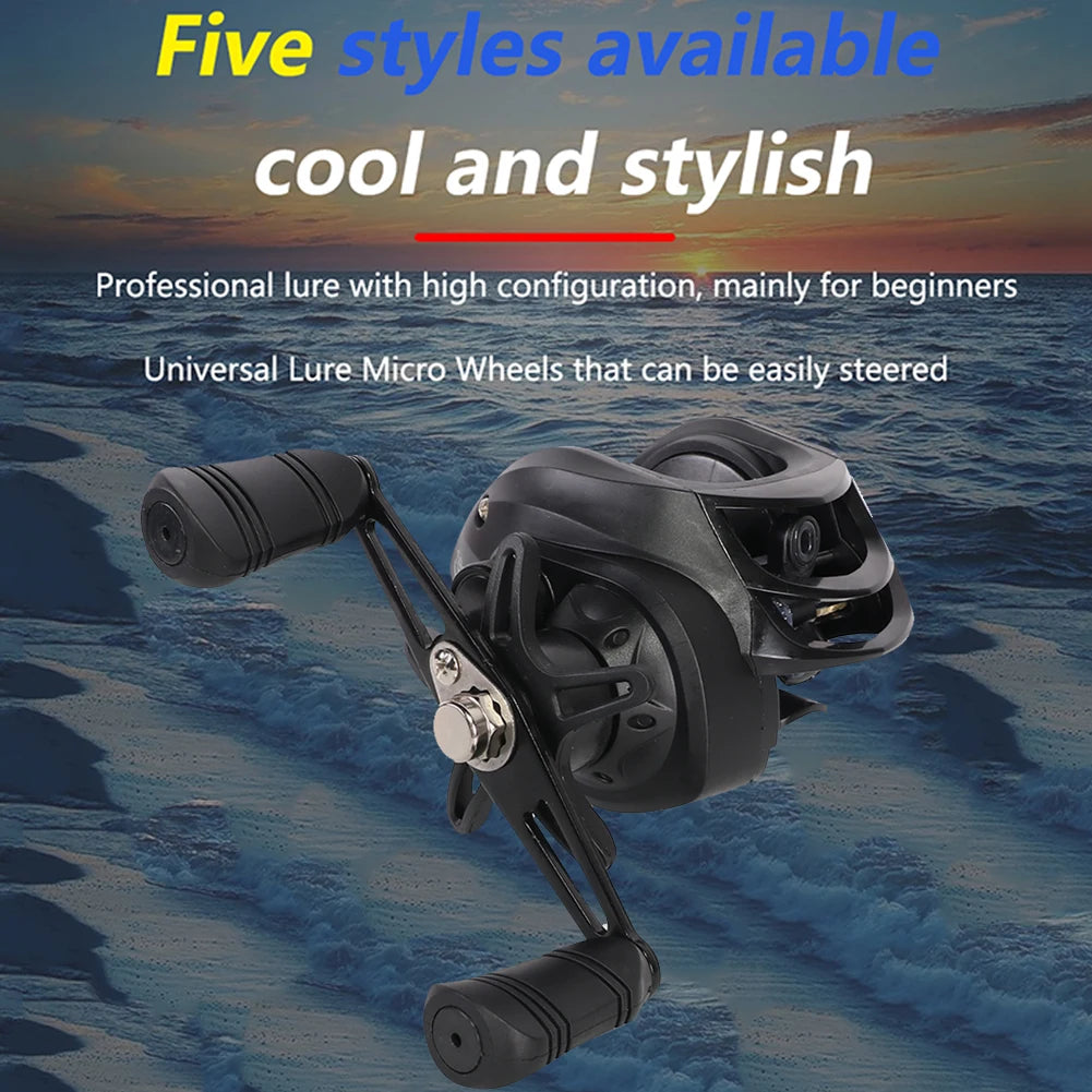 High Performance Baitcasting Reel 72 to 1 Gear Ratio 10kg Drag 18 Plus 1BB Ideal for Beginners Fishing Accessories