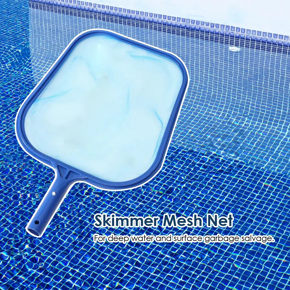 Swimming Pool Cleaner Supplies Professional Heavy Duty Pool Leaf Rake Fine Mesh Frame Net Swimming Pool Cleaning Leaf Skim Net