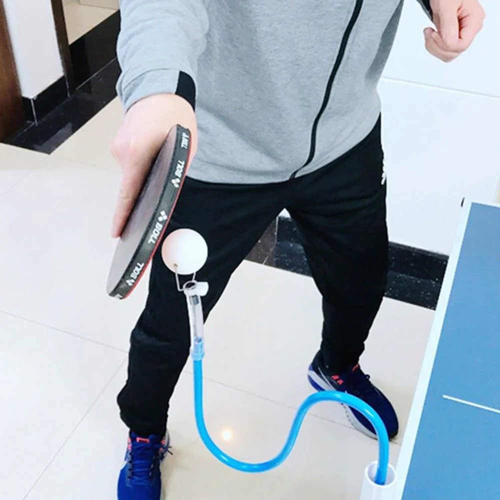 Table Tennis Ball Trainer Fixed Table Tennis Training Device Rapid Rebound Ping Pong Machine with Table Clamp for Beginners