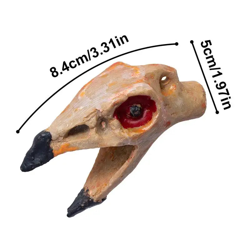 Aztec Outpost Whistles Unique Scary Prank Death Whistle Bone-Chilling Sounding Skull Shape Whistle Loud Ornament