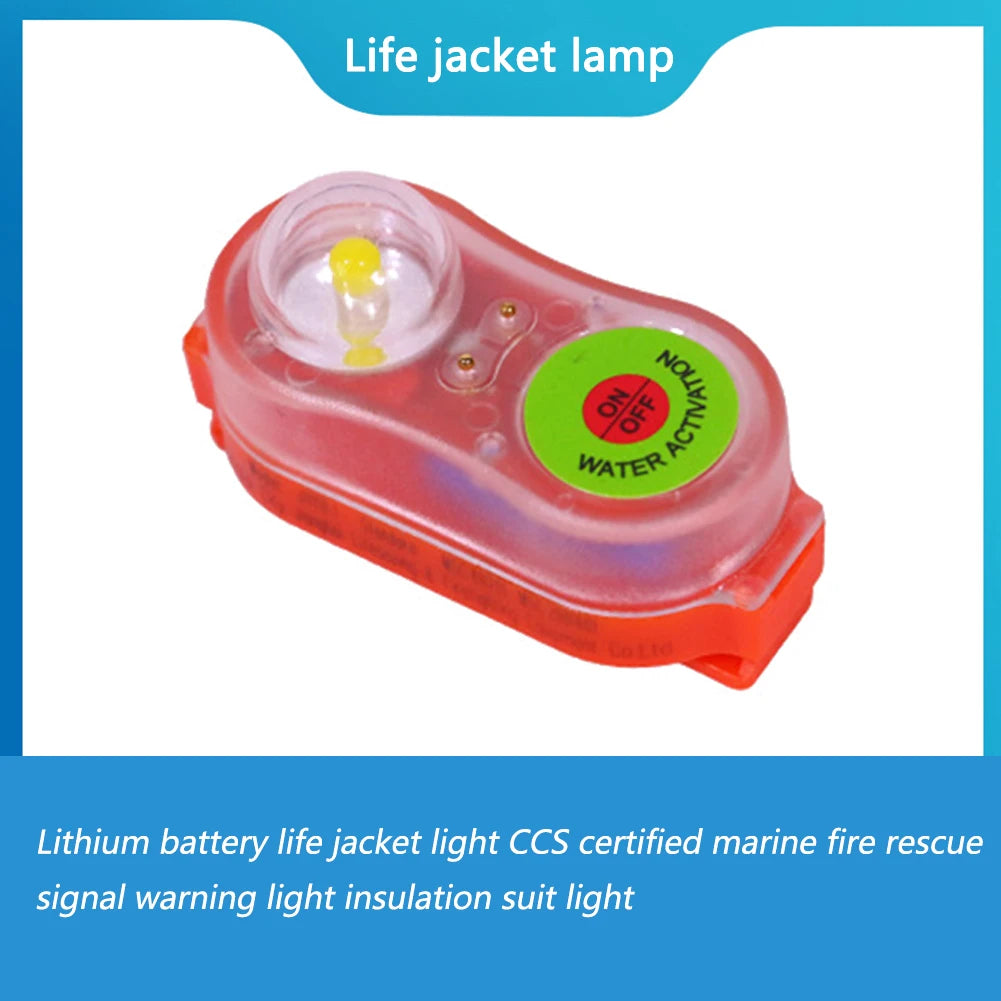 2-10Pcs LED Life Jacket Light Energy-Efficient Waterproof Emergency Signal Light Easy Operation Lightweight Outdoor Accessories