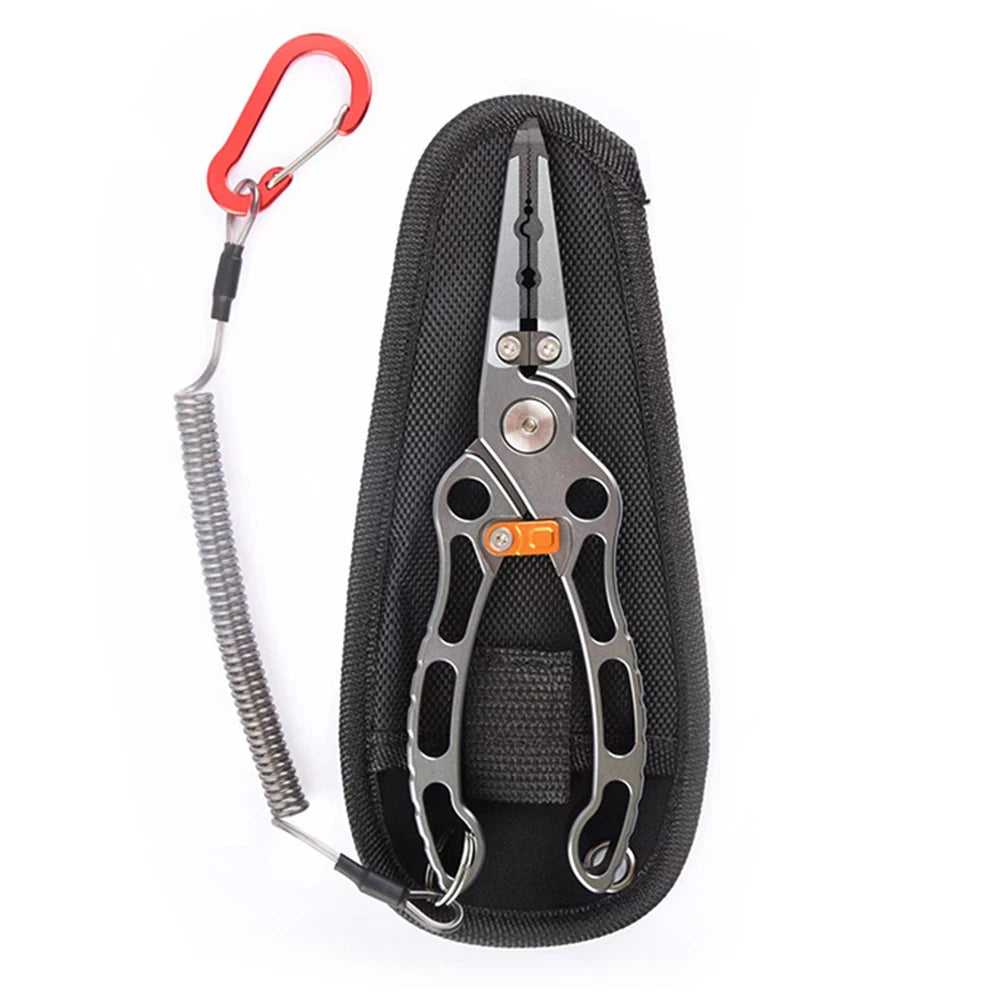 Titanium Alloy Fish Nose Pliers Convenient Lure Tongs Fish Clip Multifunctional Portable  Lightweight Outdoor Accessories
