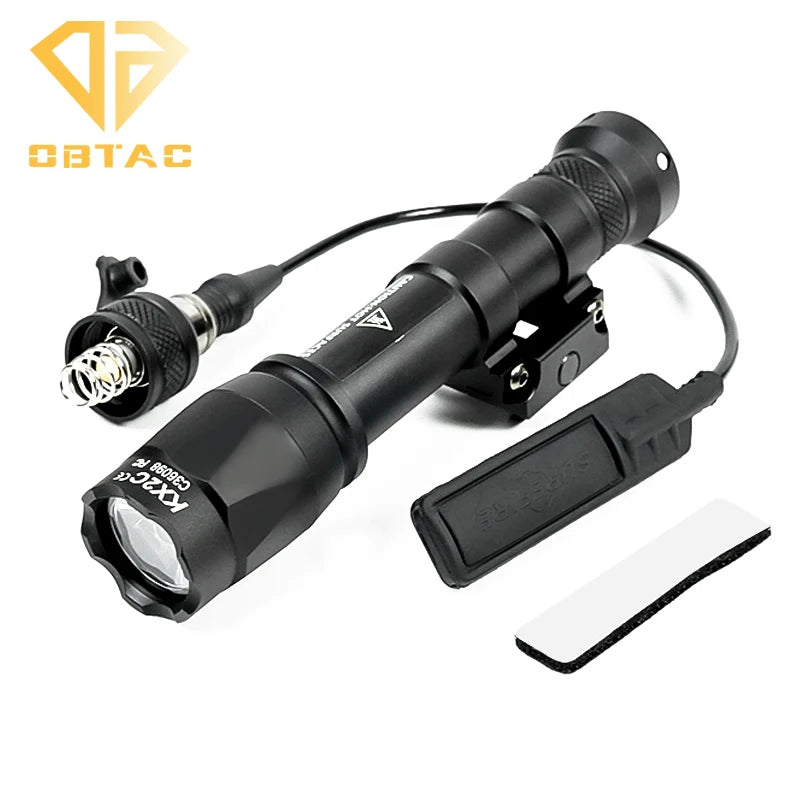 Tactical SF M300C M600C Metal Flashlight Strobe Scout Light X300 X300U Ultra Airsoft Hunting Weapon Scout Light Fit 20mm Rail