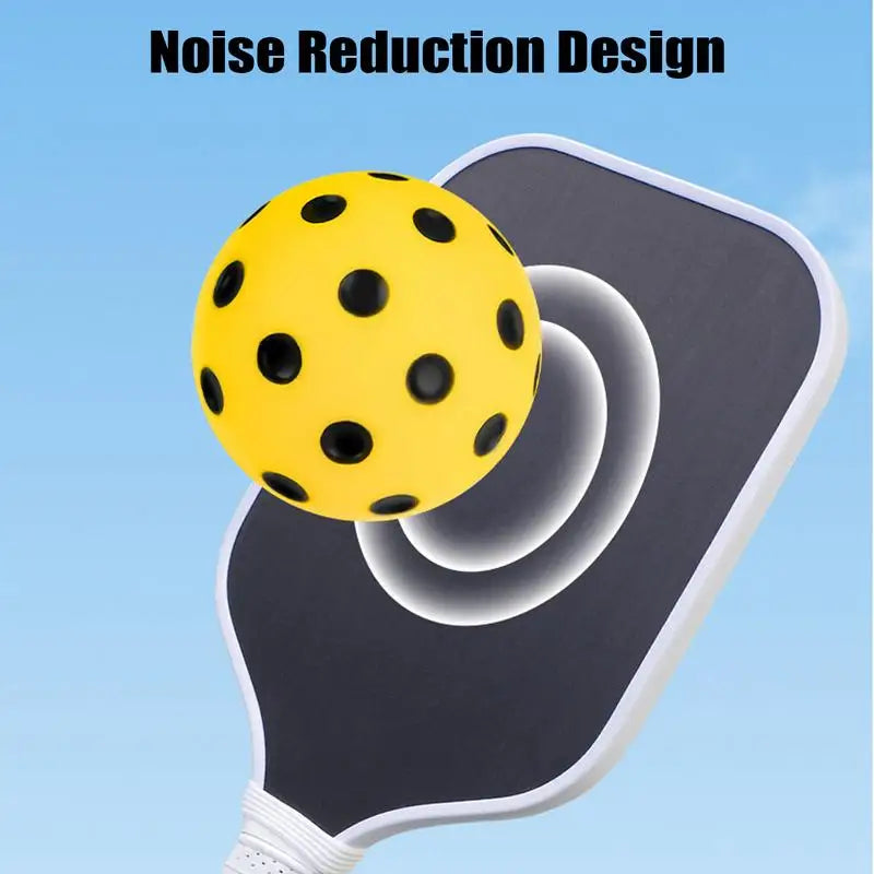 3pcs Durable Indoor Pickleball Balls 72mm Training Paddle Ball PU foam Pickleball soft Silent for Competition and Practice