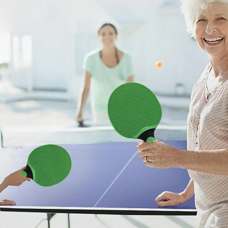 Table Tennis Racket Waterproof Table Tennis Bat With Rubber Grip Racquet Sport Equipment For Kids Adults