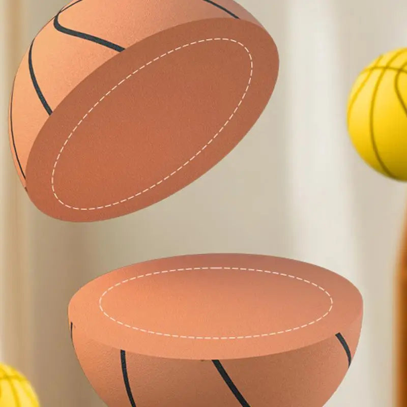 Indoor Silent Basketball With Basketball Hoop Size 3/5/7 Adult Kids Bouncing Mute Ball Foam Bounce Basketballs Child Sports Toy