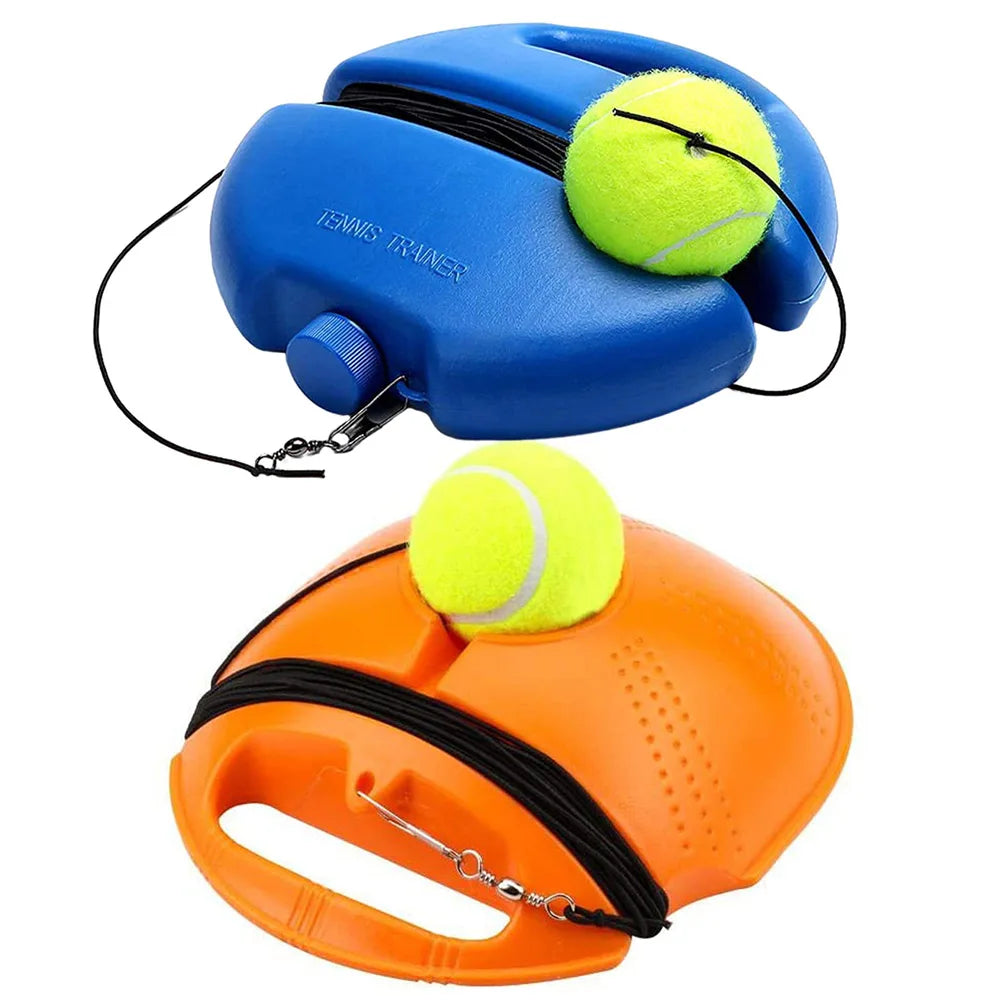 Solo Tennis Training Kit Rebound Ball with Long Elastic Rope Tennis Practice Rebounder Equipment for Self Tennis Practice