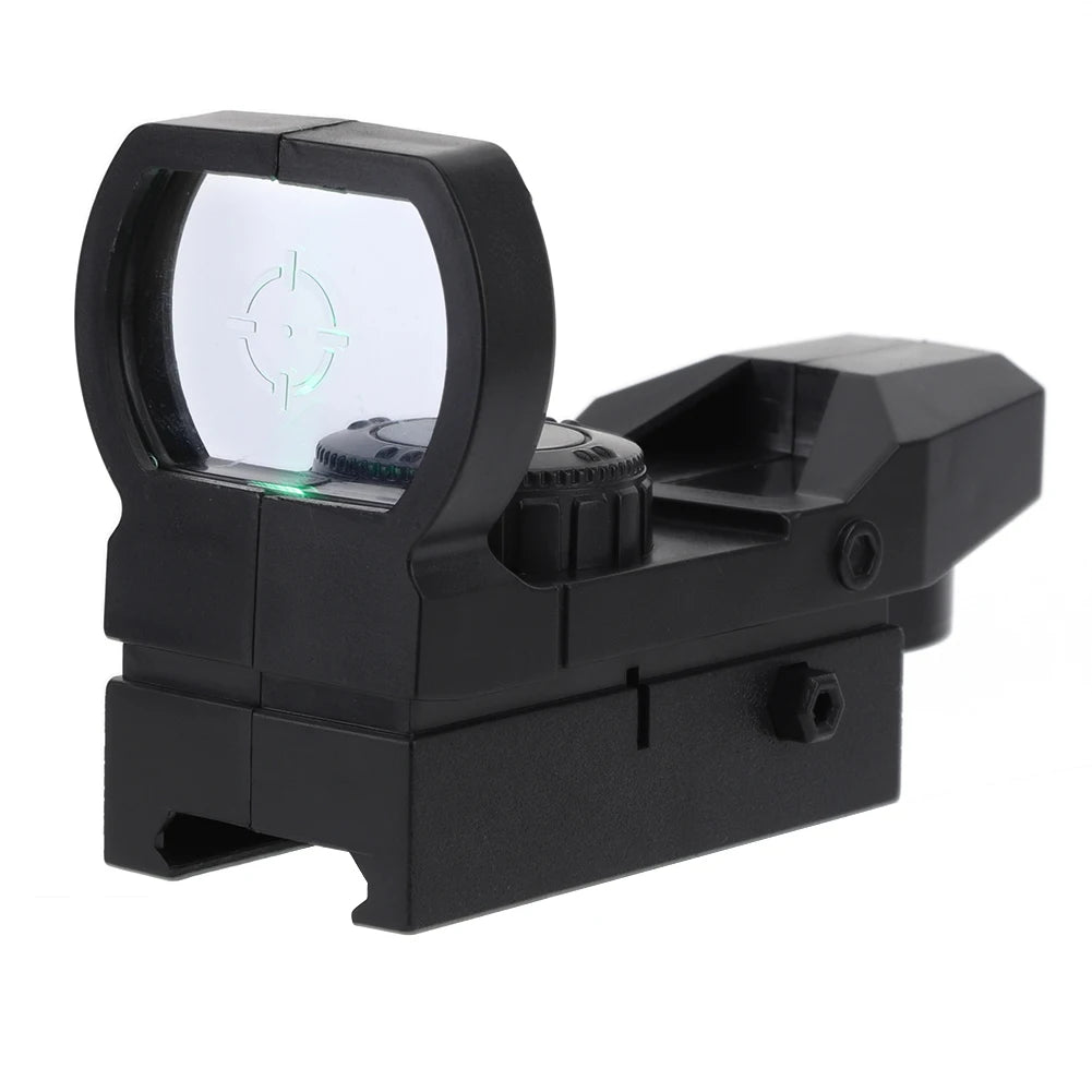 Holographic Rifle Scope ABS Green Dot Sight Scope Reflex Optics Sight Compact Sights for 20mm Rail Mount Toys