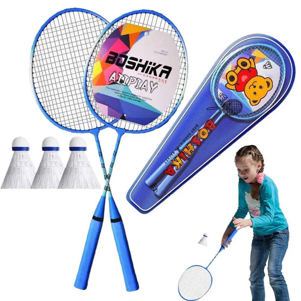 Badminton Rackets Set 2pcs Professional Portable Badminton Rackets With Carrying Bag And 3 Badminton Balls Team Sports Equipment